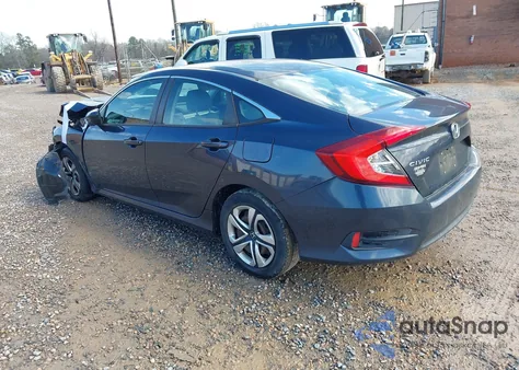 2017 Honda Civic Lx from USA, damaged, VIN 19XFC2F53HE043458